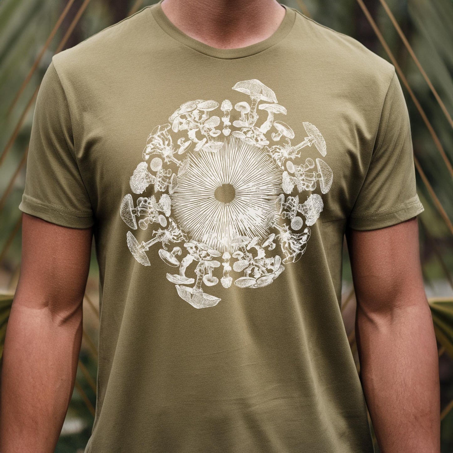 Mushroom Iris Mycology Third Eye Unisex T-Shirt