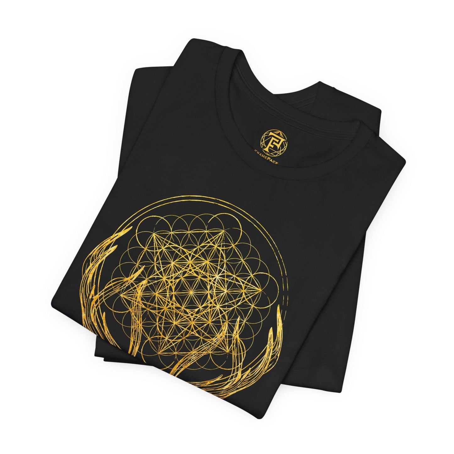 Ornate Deer Metatron's Cube Unisex T-Shirt