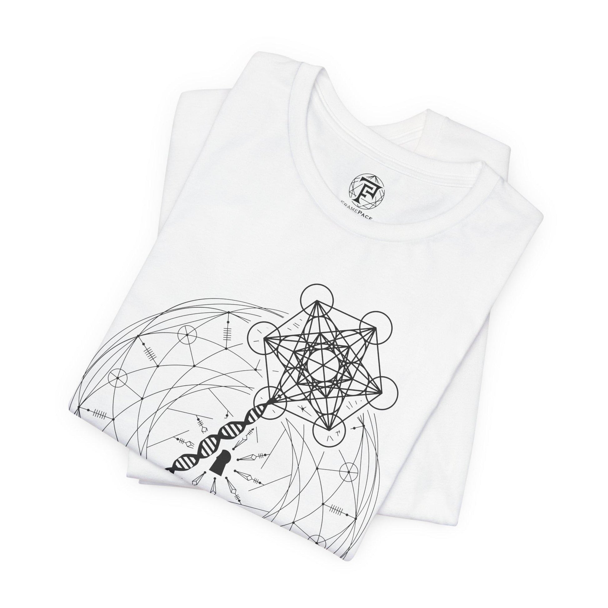 Psilocybin Key Metatron's Cube Unisex T-Shirt