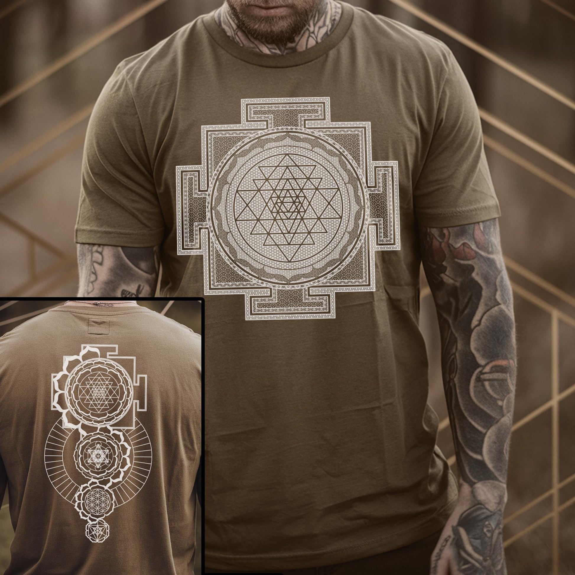 Sri Yantra Metatron's Cube Unisex T-Shirt