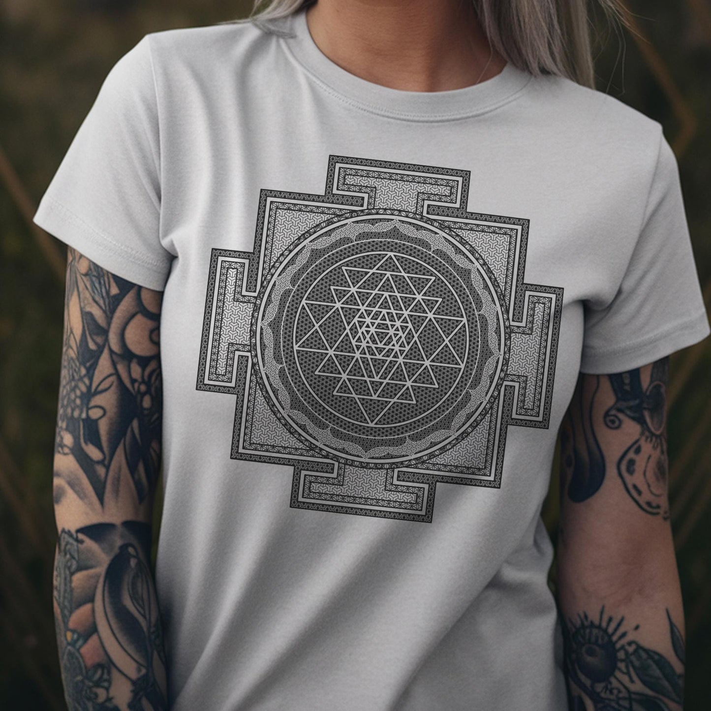 Sri Yantra Sacred Geometry Mandala Unisex T-Shirt