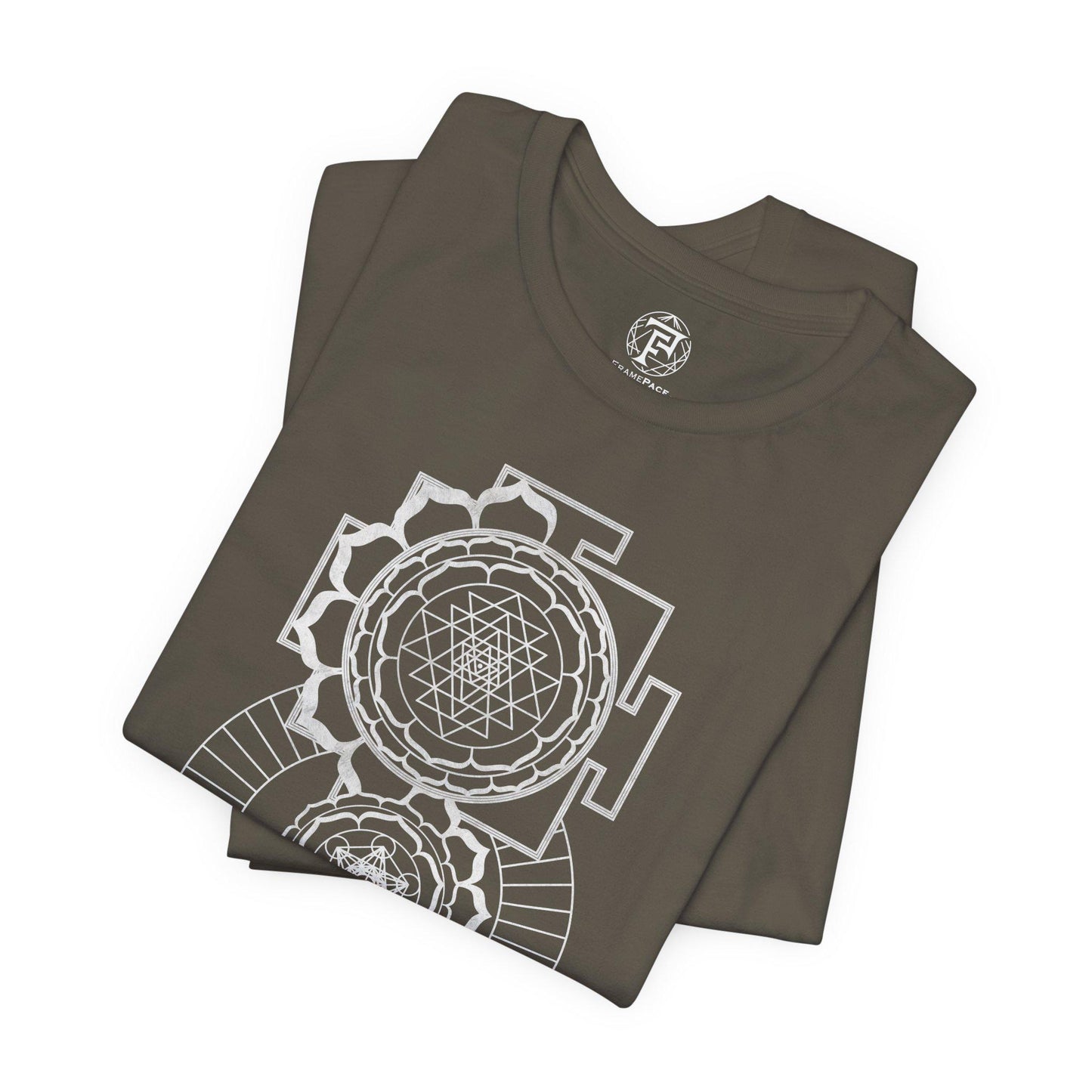 Sri Yantra Metatron's Cube Geometry Unisex T-Shirt