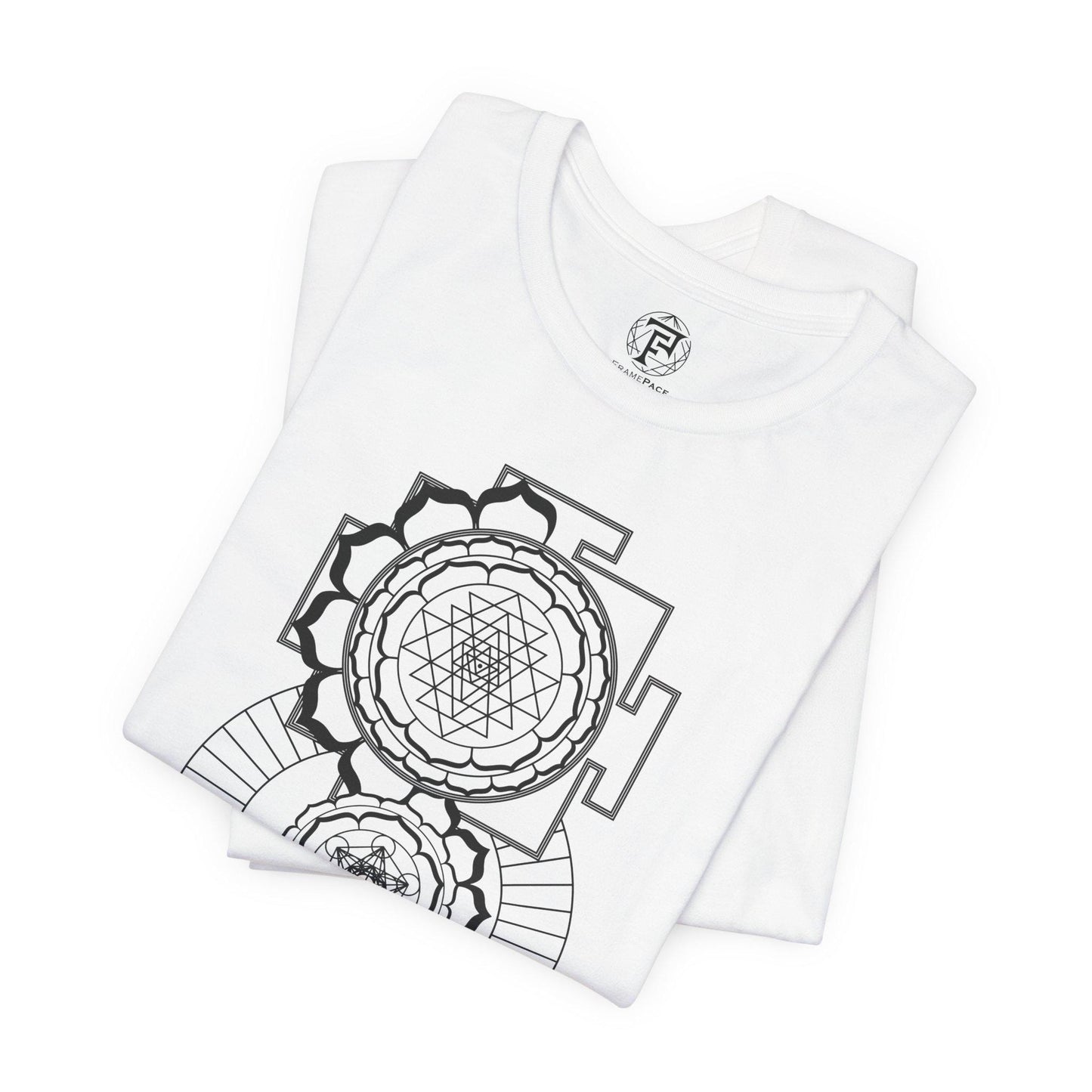 Sri Yantra Metatron's Cube Geometry Unisex T-Shirt