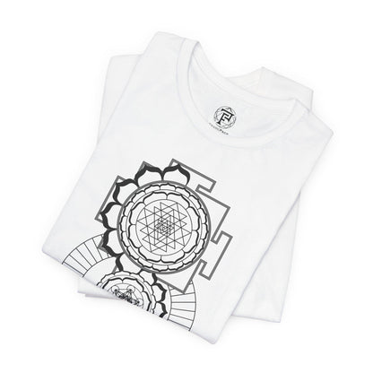 Sri Yantra Metatron's Cube Geometry Unisex T-Shirt