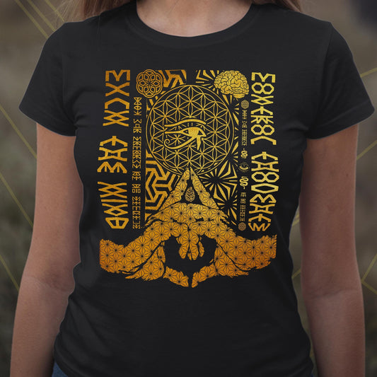 Kalesvara Mudra Flower of Life Unisex T-Shirt