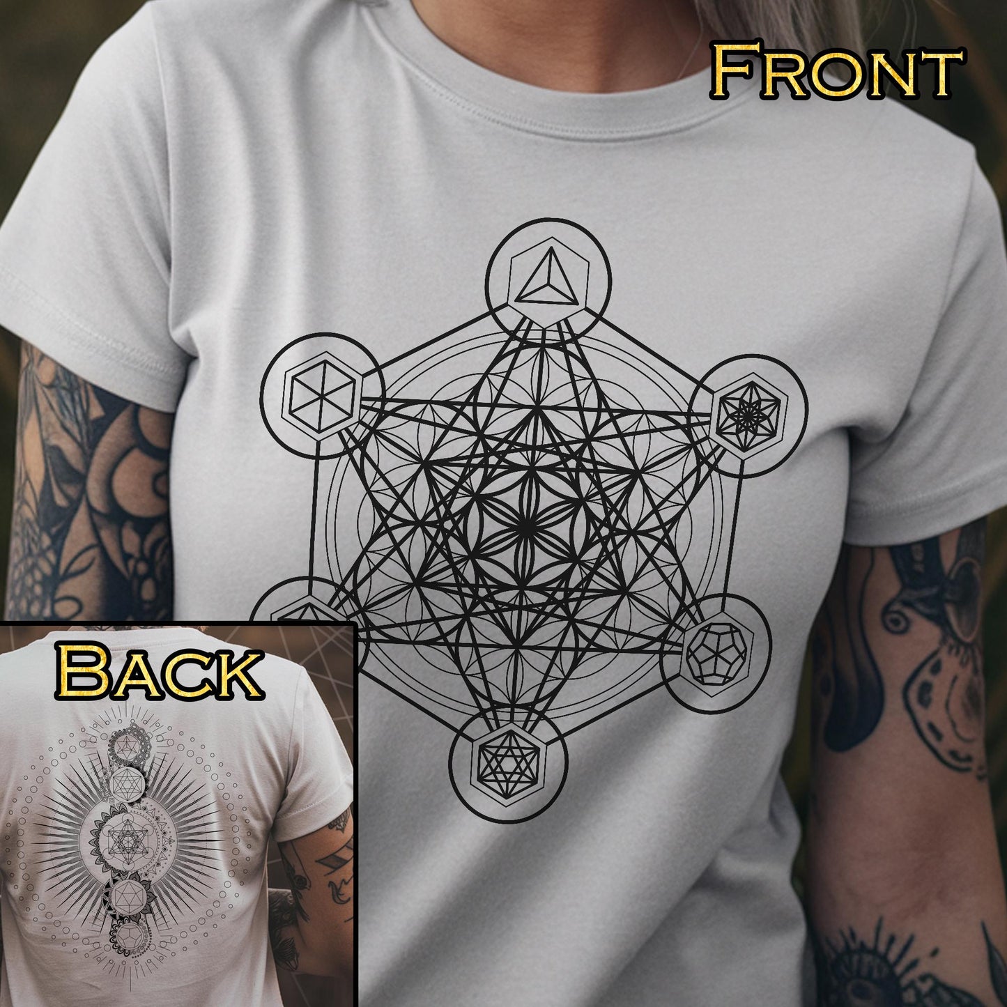 Metatron's Cube Platonic Solids Unisex T-Shirt