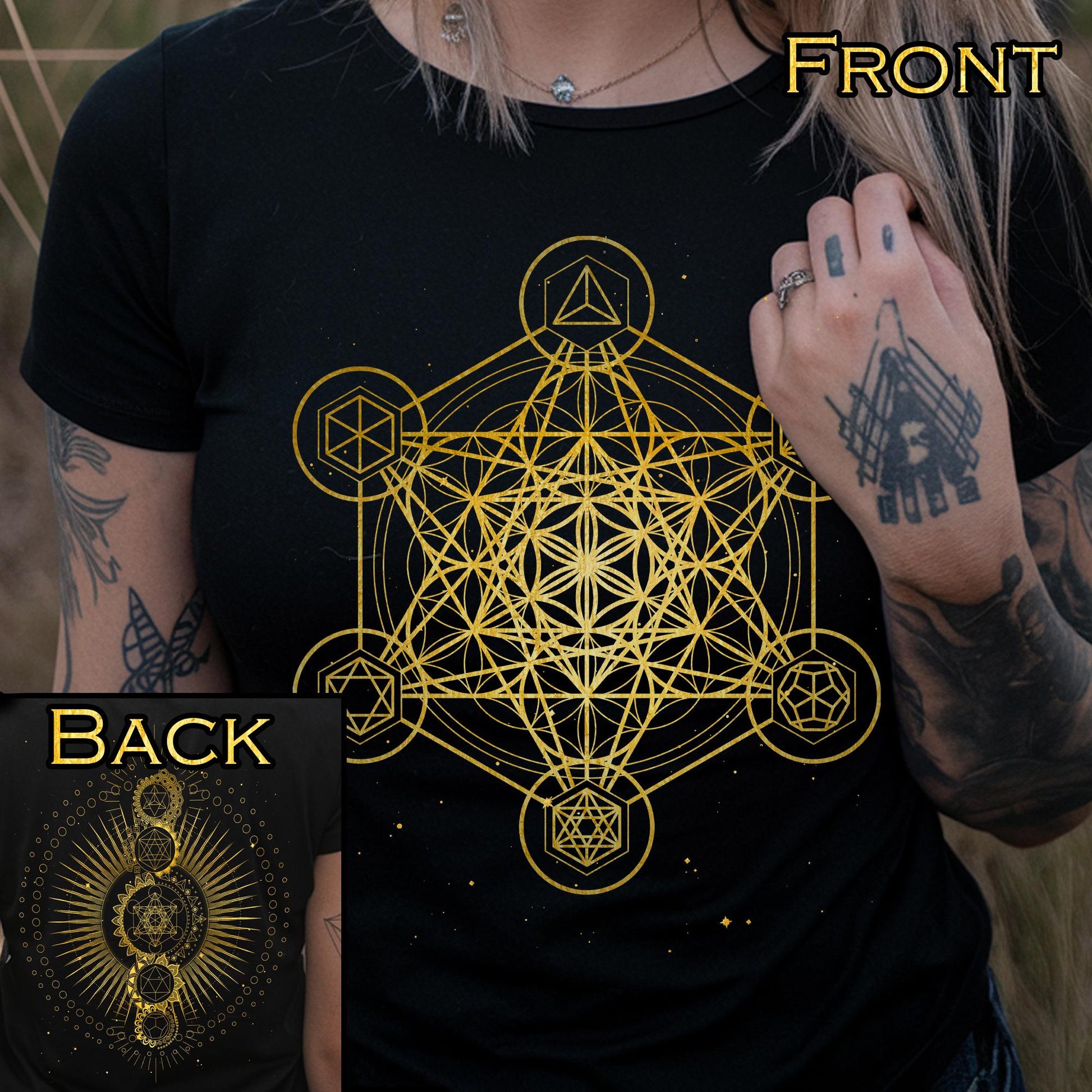 Metatron's Cube Platonic Solids Unisex T-Shirt