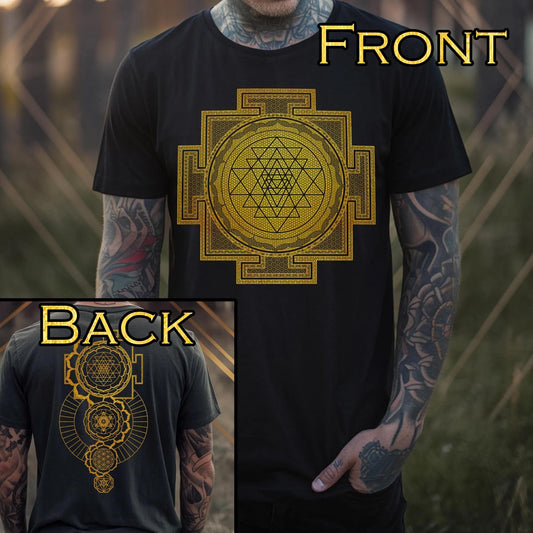 Sri Yantra Metatron's Cube Unisex T-Shirt