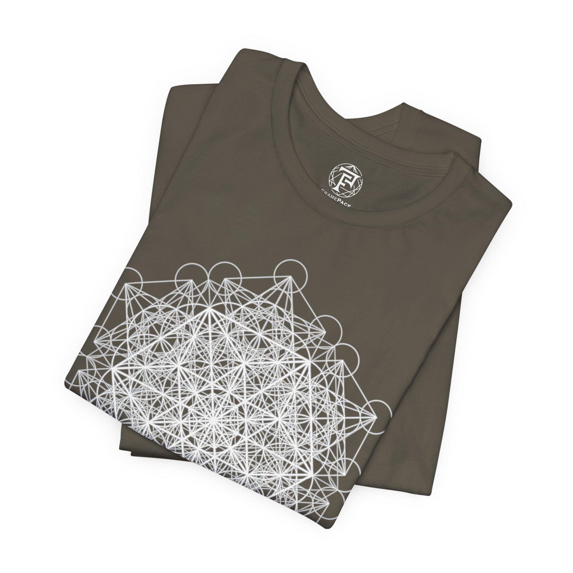 Gold Metatron's Cube Vector Equilibrium Unisex T-Shirt