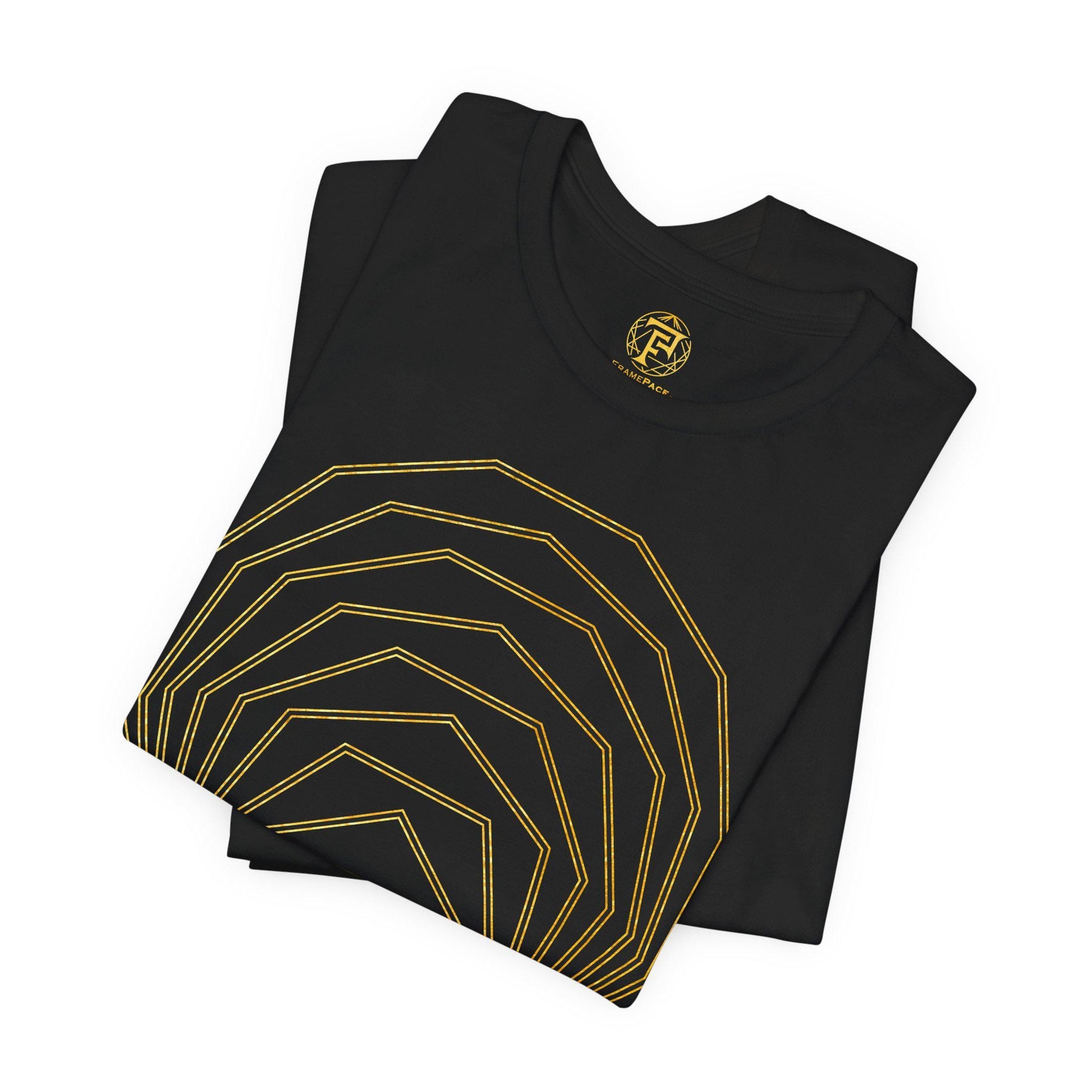 Regular Polygons Vesica Piscis Gold Unisex T-Shirt