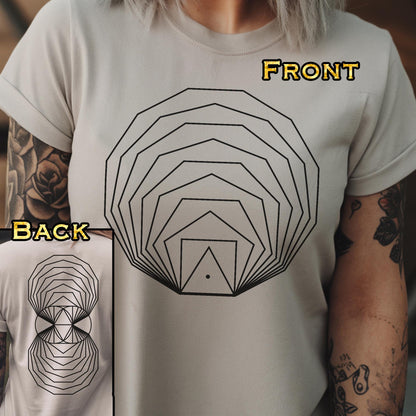 Regular Polygons Vesica Piscis Gold Unisex T-Shirt