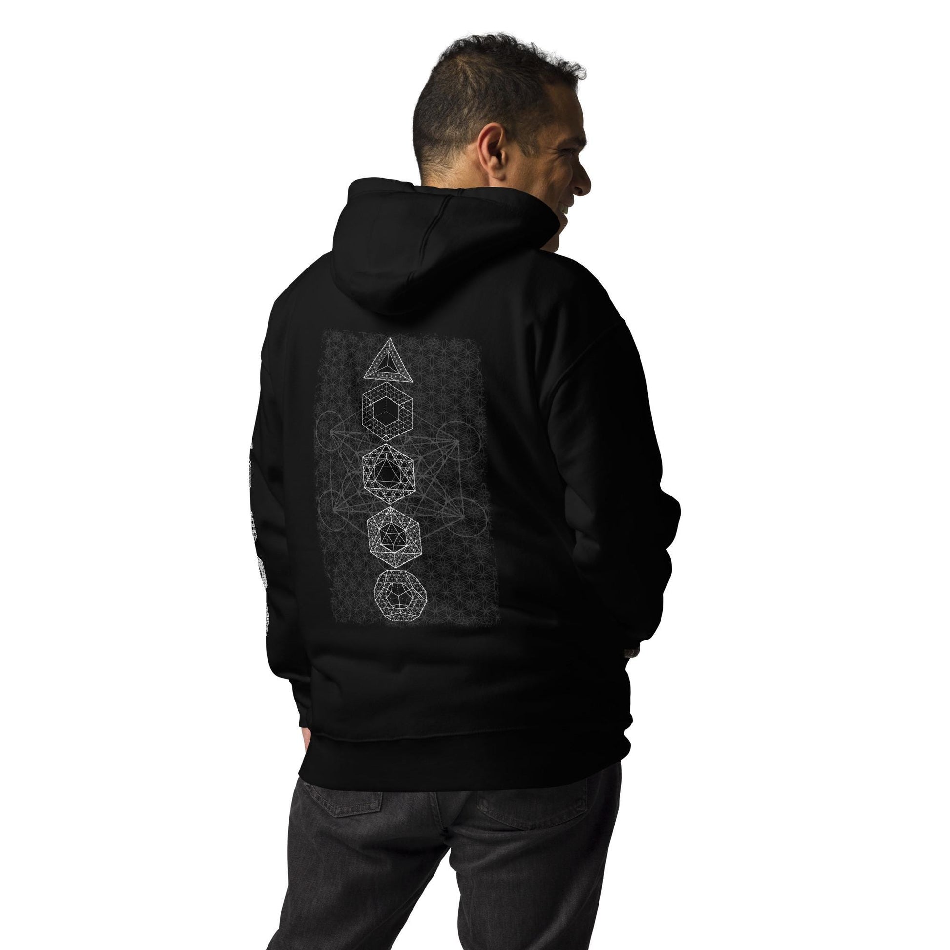 Platonic Solids Sacred Geometry Hoodie