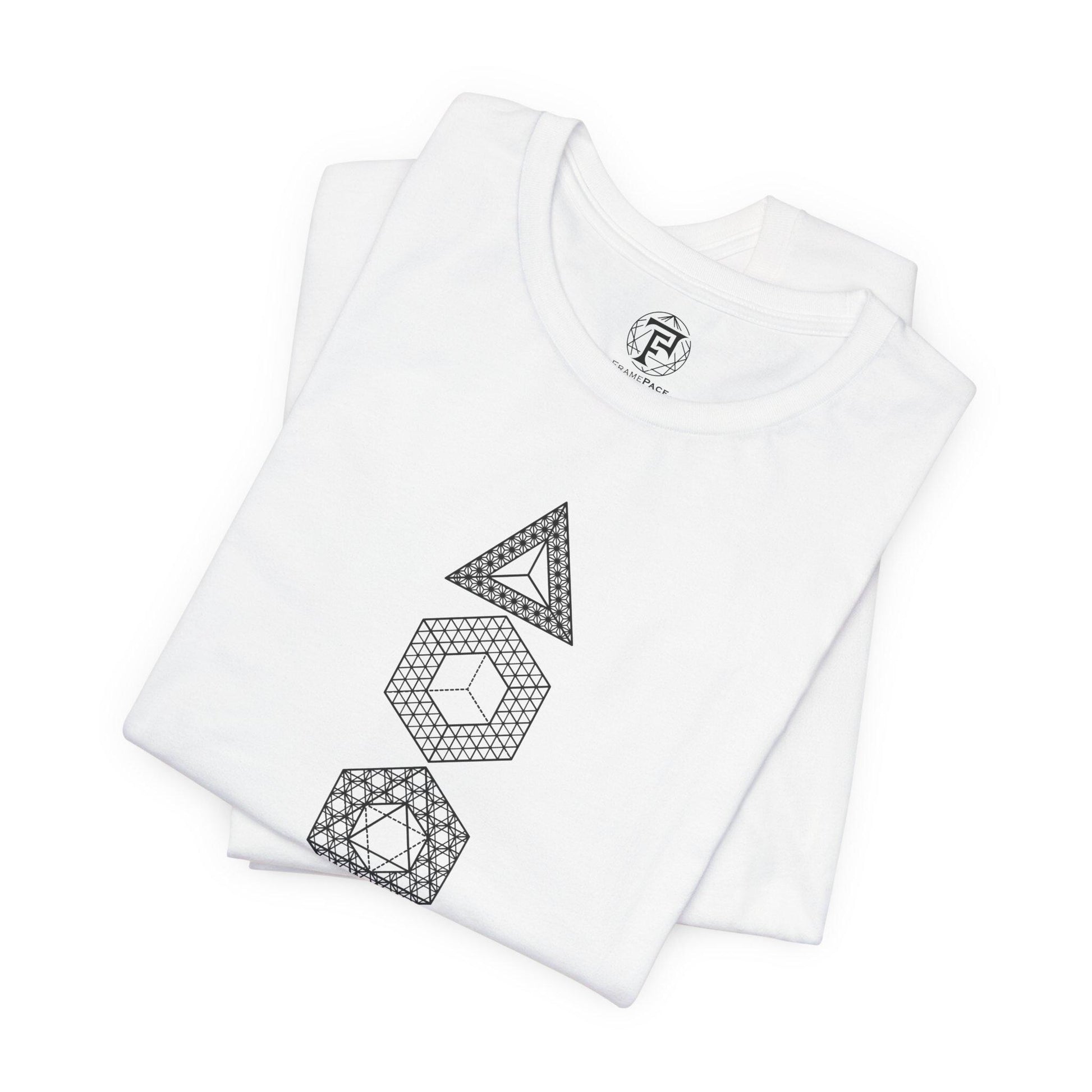 Intricate Sacred Geometry Platonic Solids Unisex T-Shirt