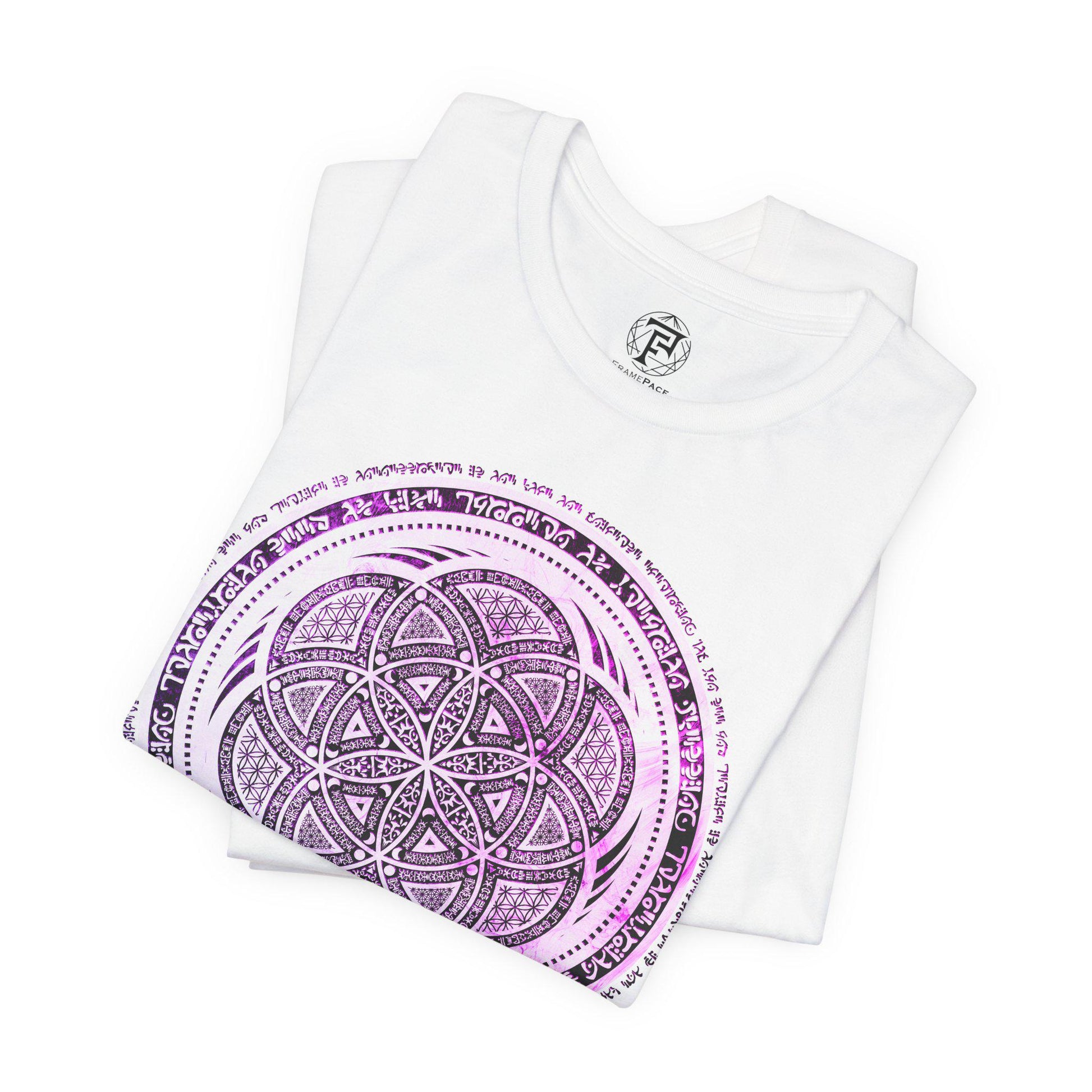 Seed of Life Purple Geometry Unisex T-Shirt