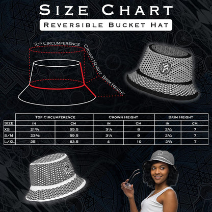 Sacred Symbols Reversible bucket hat