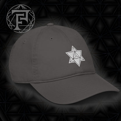 Sacred Geometry | Merkaba | Festival Clothing | Spiritual Gift | Psychedelic Hat | Embroidered Dad Hat