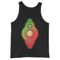 Sacred Geometry Fusion Red Green Tank Top
