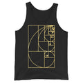 Fractal Golden Fibonacci Spiral Tank Top