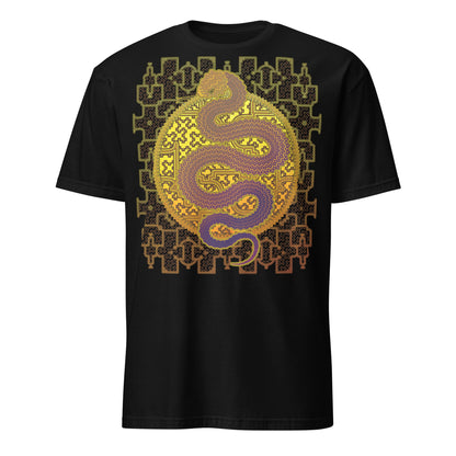 Shipibo Kene Cosmic Snake T-Shirt