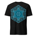 Sacred Geometry T-Shirt, Blue Geometric Mandala Shirt, Visionary Pattern Graphic Tee
