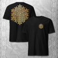 Sacred Gold Merkaba 2 Sided T-Shirt
