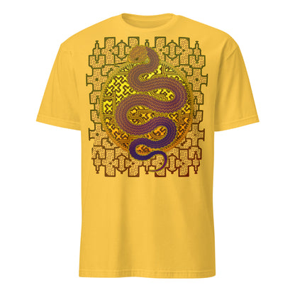 Shipibo Kene Cosmic Snake T-Shirt