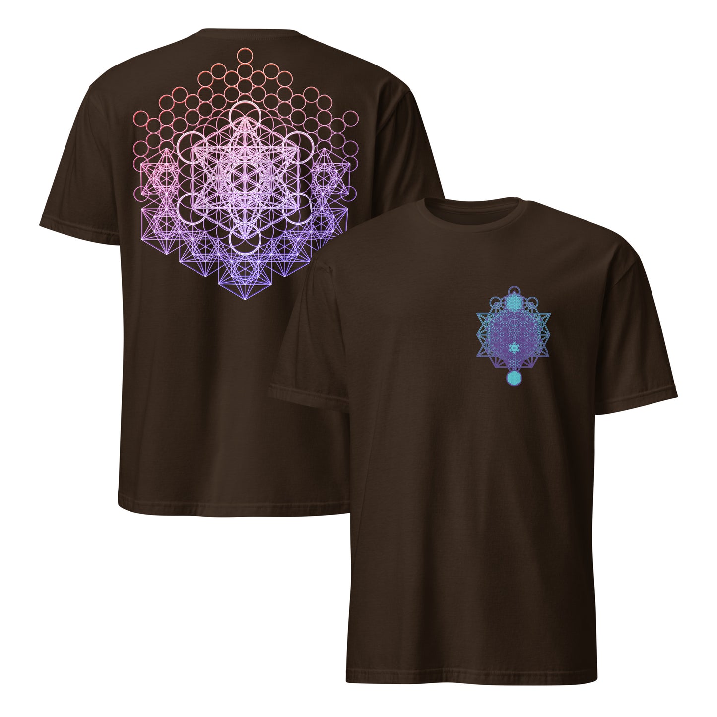 Metatron And Flower Connection 2 Sided T-Shirt