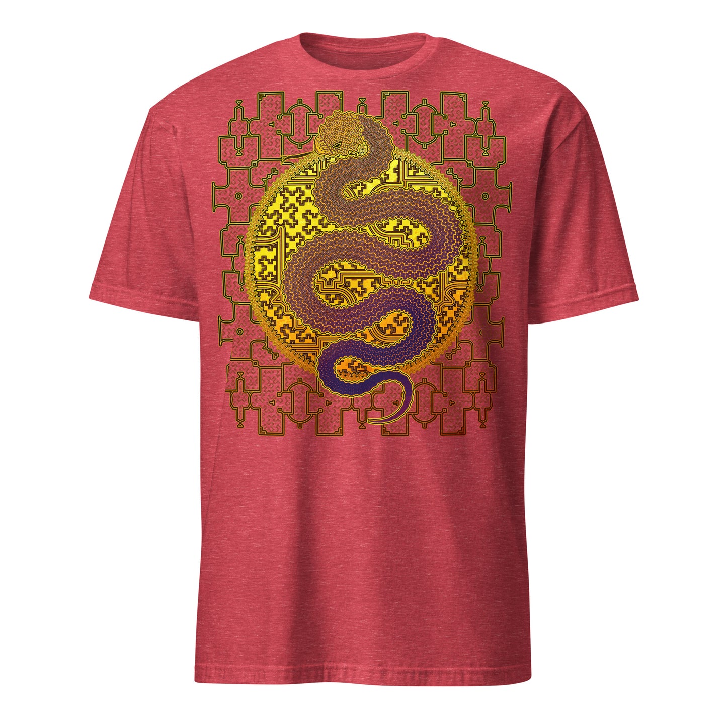 Shipibo Kene Cosmic Snake T-Shirt
