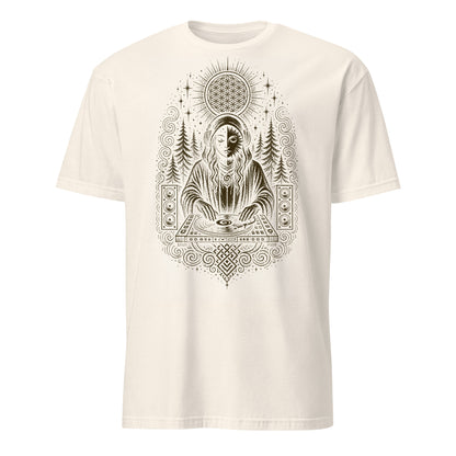 Mystic DJ T-Shirt, Psychedelic Rave Goddess Shirt, Sacred Geometry Festival Graphic Tee