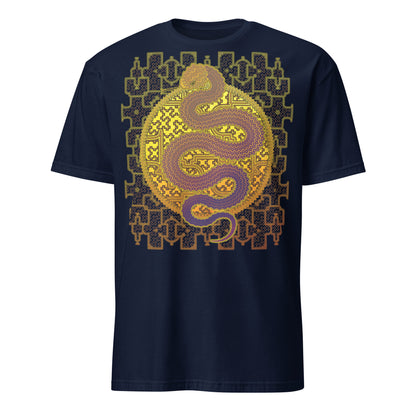 Shipibo Kene Cosmic Snake T-Shirt