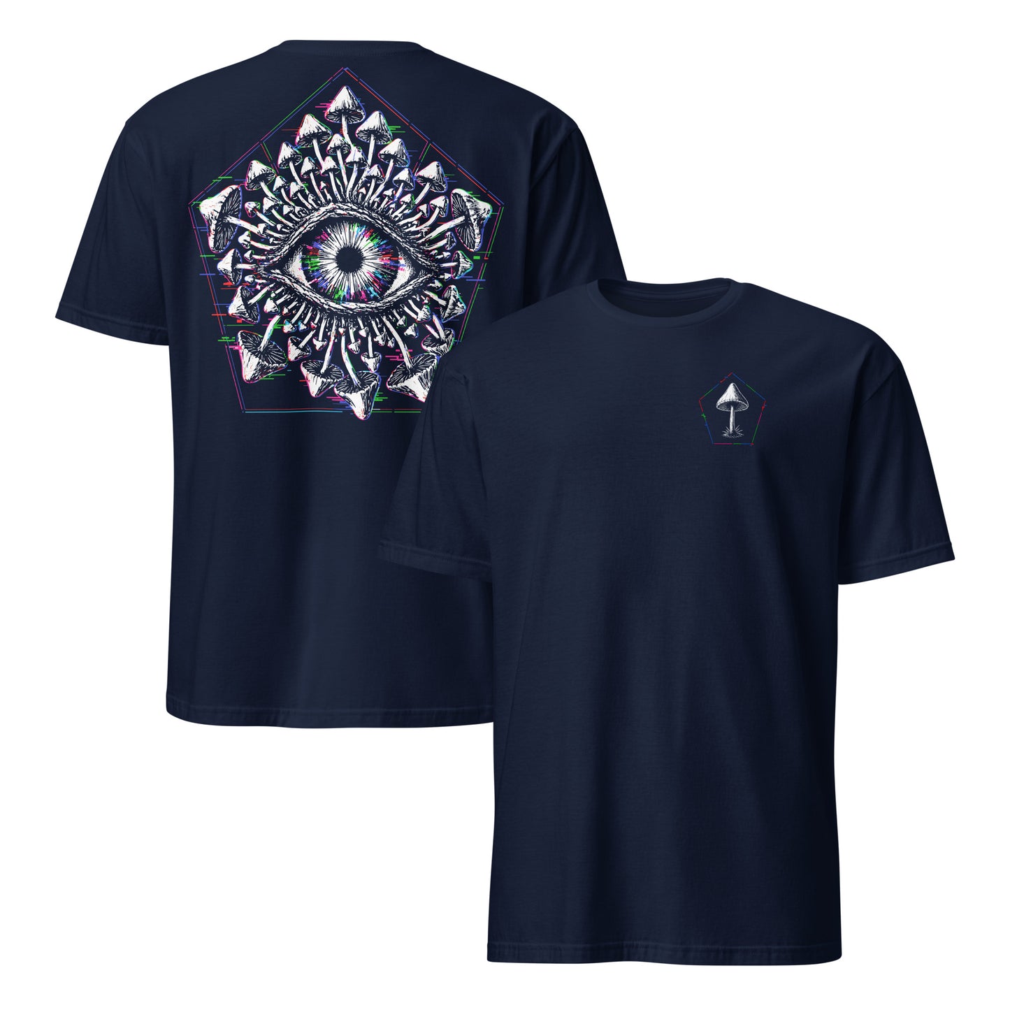 Third Eye Mushroom Front Back T-Shirt