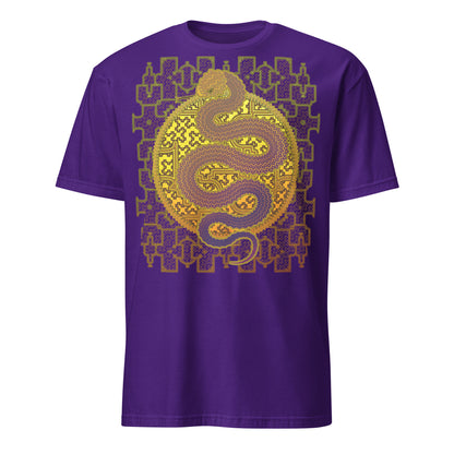 Shipibo Kene Cosmic Snake T-Shirt