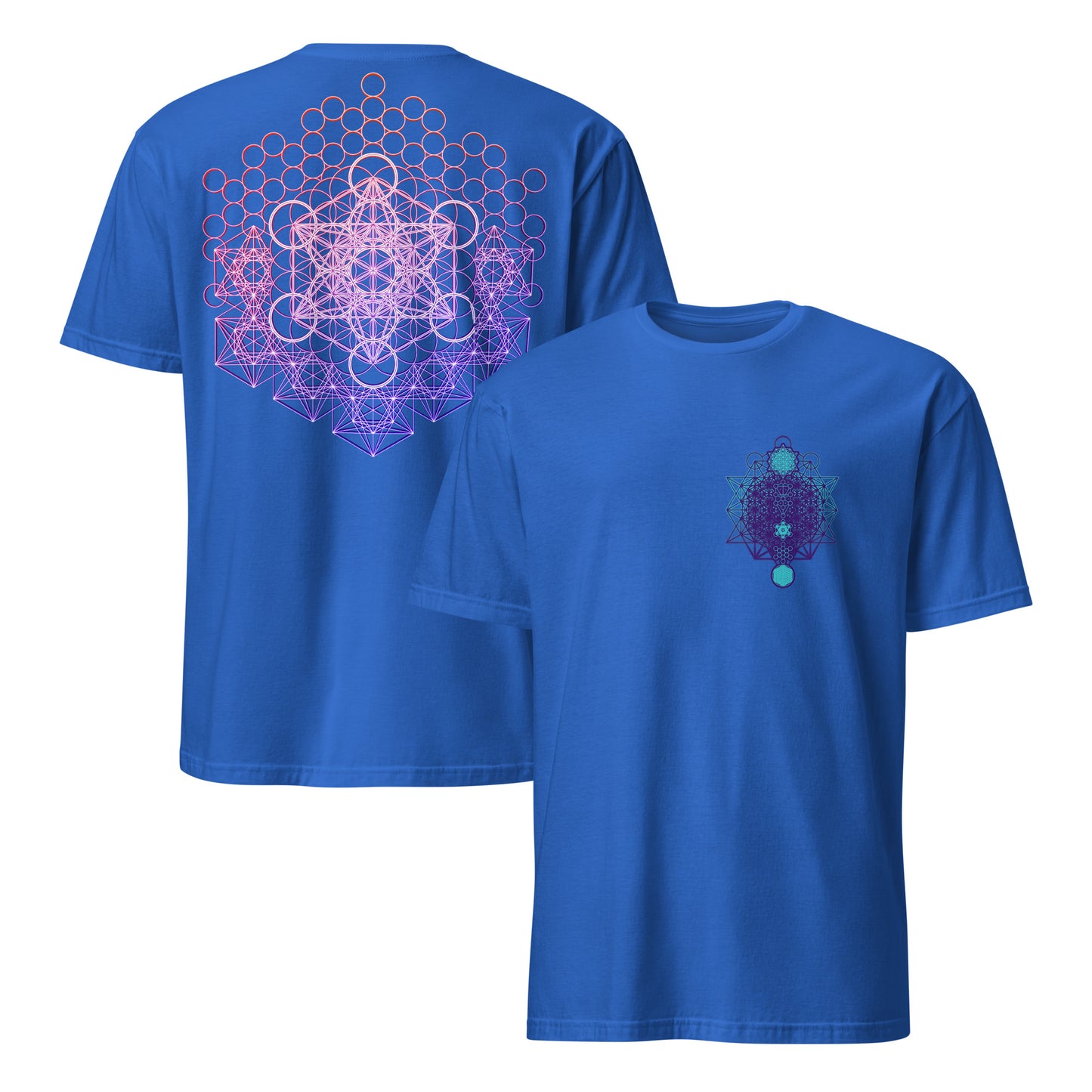 Metatron And Flower Connection 2 Sided T-Shirt