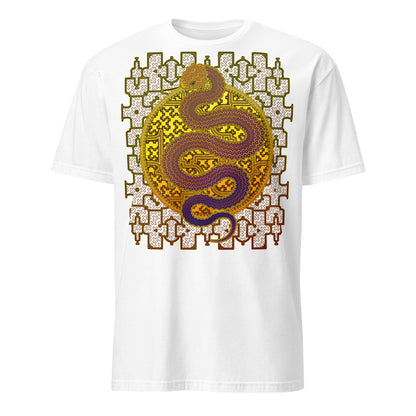 Shipibo Kene Cosmic Snake T-Shirt