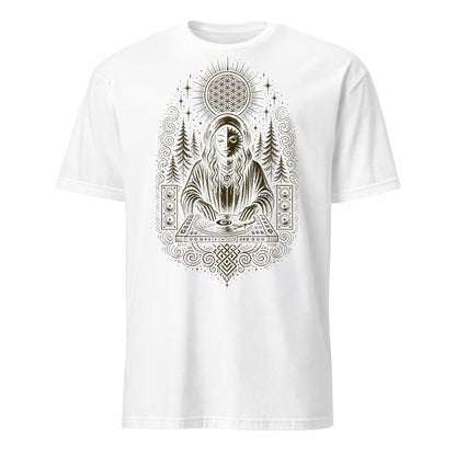 Mystic DJ T-Shirt, Psychedelic Rave Goddess Shirt, Sacred Geometry Festival Graphic Tee