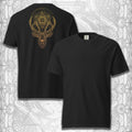 Metatron's Cube Deer Back Print Heavyweight Comfort T-Shirt