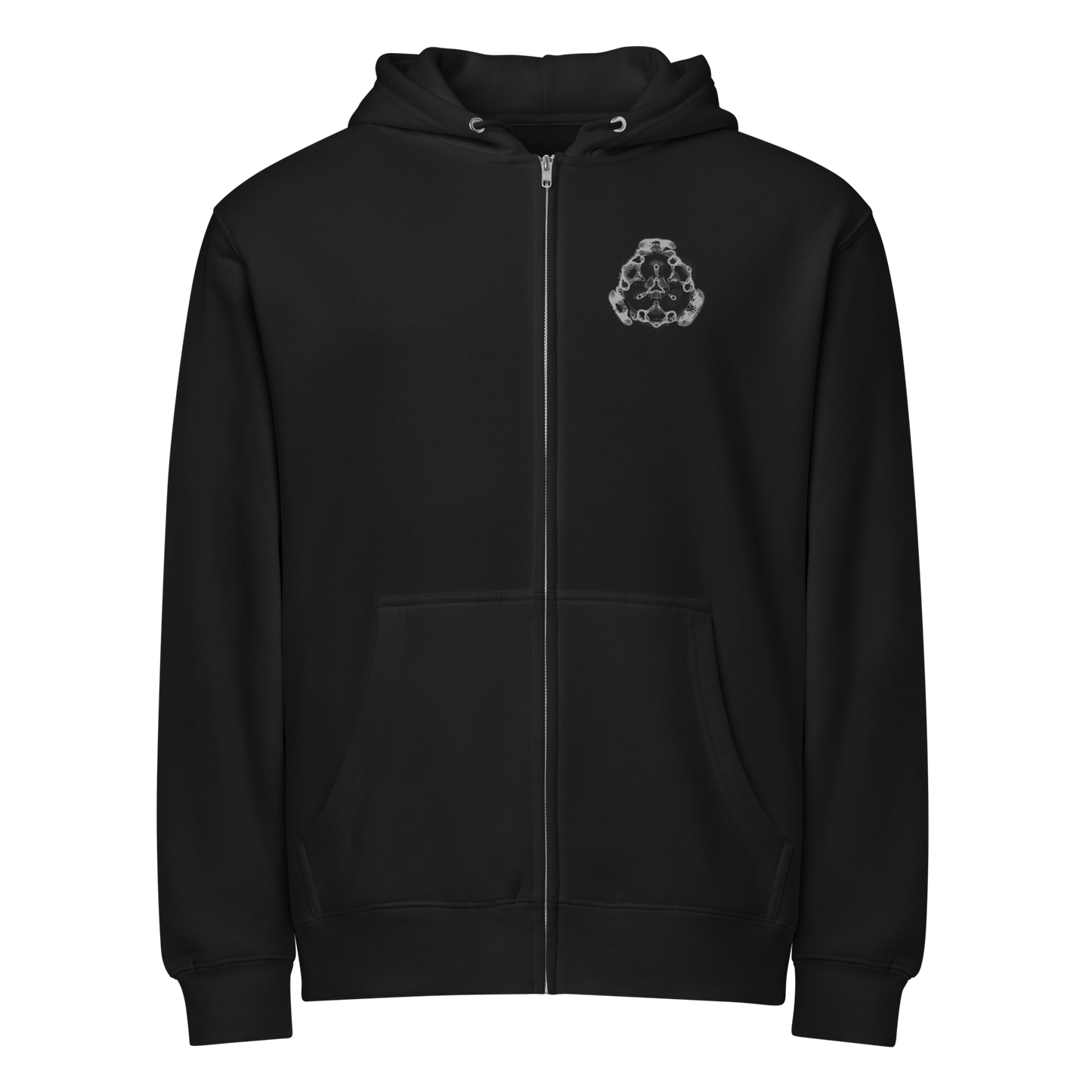 Cymatics Energy Frequency Vibration Fluid Zip Hoodie