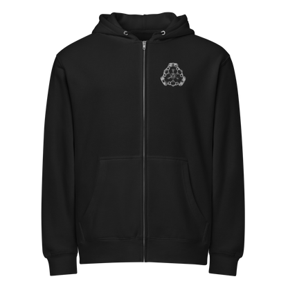 Cymatics Energy Frequency Vibration Fluid Zip Hoodie