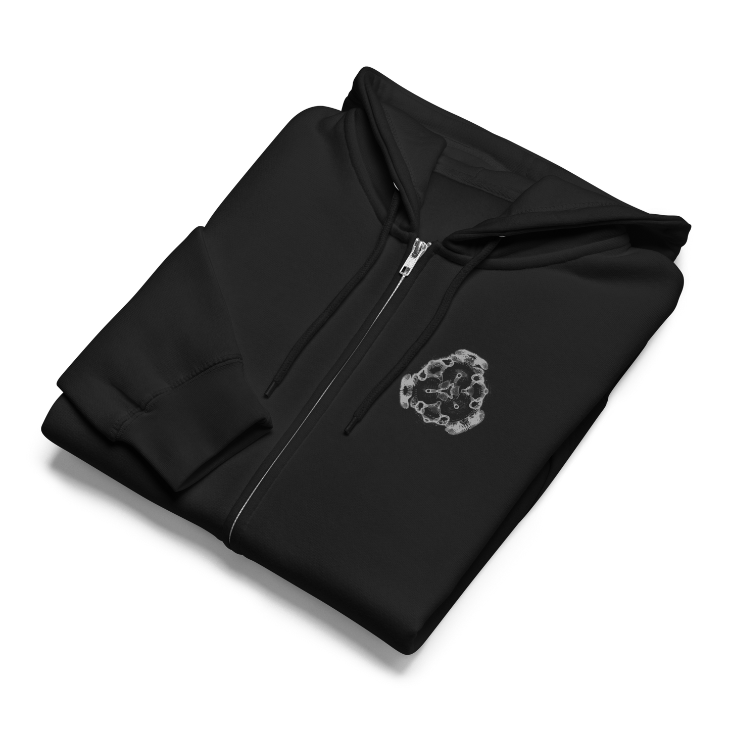 Cymatics Energy Frequency Vibration Fluid Zip Hoodie