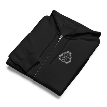 Cymatics Energy Frequency Vibration Fluid Zip Hoodie