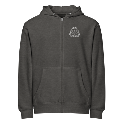 Cymatics Energy Frequency Vibration Fluid Zip Hoodie