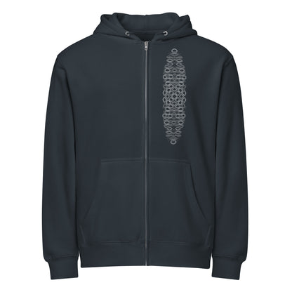Psytrance Frequency Premium Full Zip Hoodie