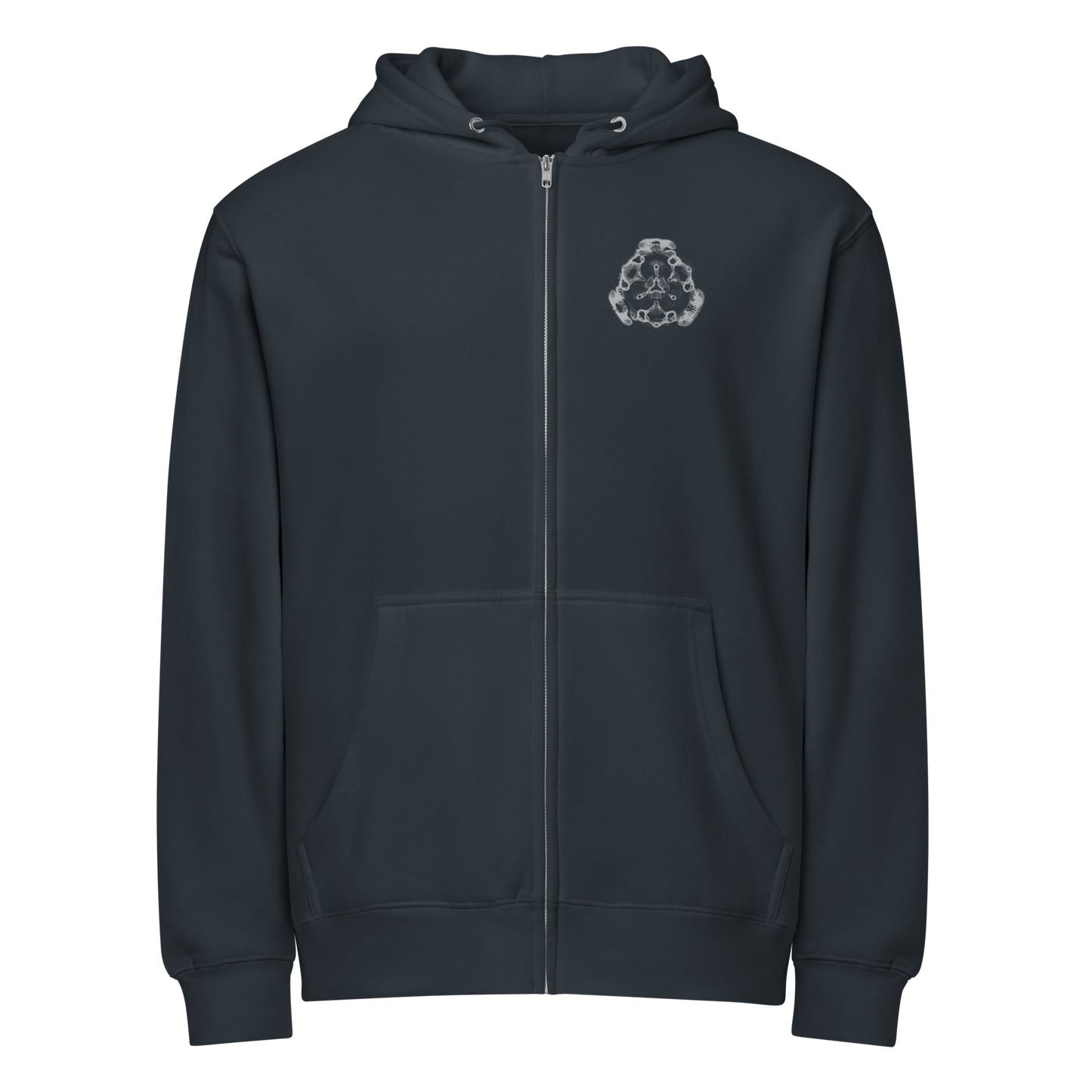 Cymatics Energy Frequency Vibration Fluid Zip Hoodie