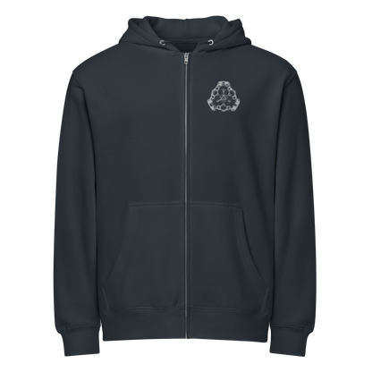 Cymatics Energy Frequency Vibration Fluid Zip Hoodie