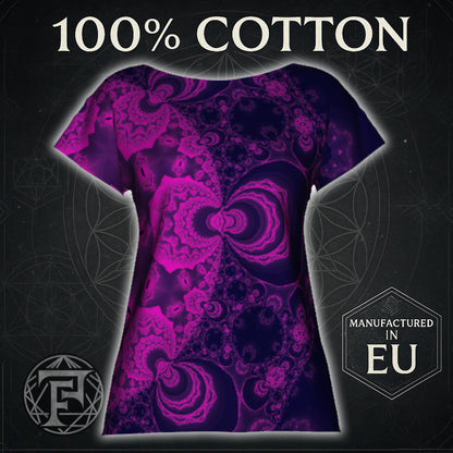 Violet Fractal Dream Women's T-Shirt