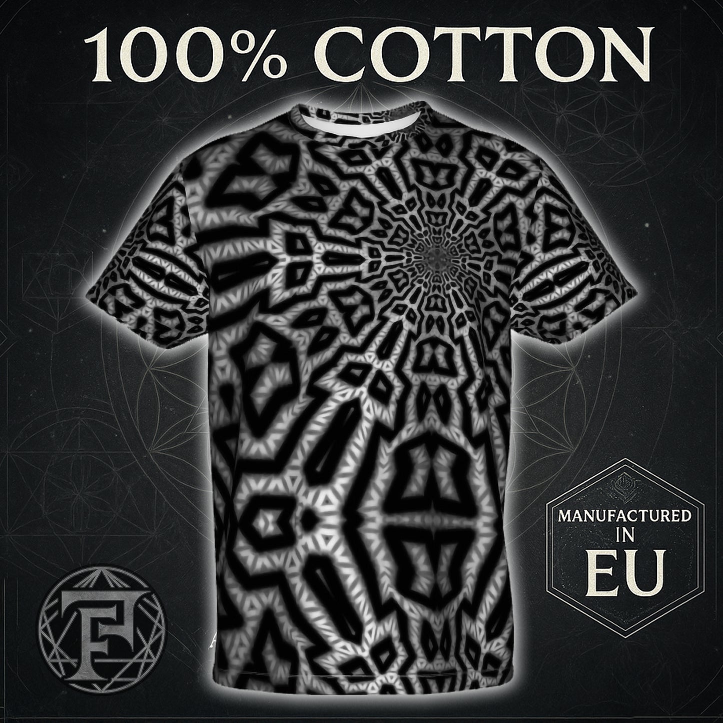 Gosper Curve Flower Of life Men's T-Shirt