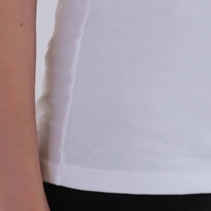 Bella+Canvas 3480 fabric & hem on a white, unprinted garment