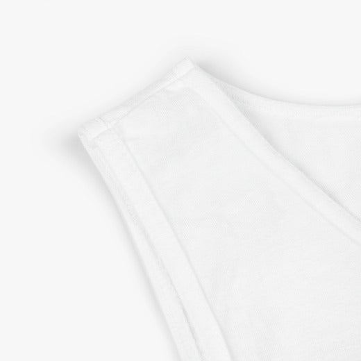 Comfort Colors 9360 neckline & armhole binding on a white, unprinted garment