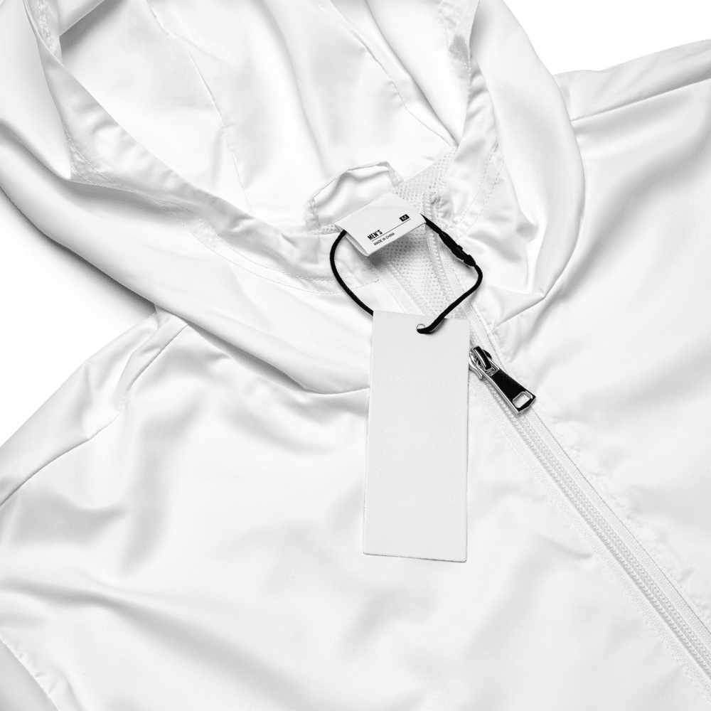 Windbreaker construction: Zip & inner neckline